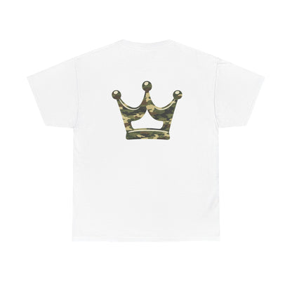 Faith Script Tee — Camouflage Crown Graphic Shirt