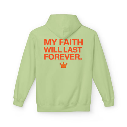 Faith Will Last Forever Hoodie — Inspirational Crown Graphic Hoodie