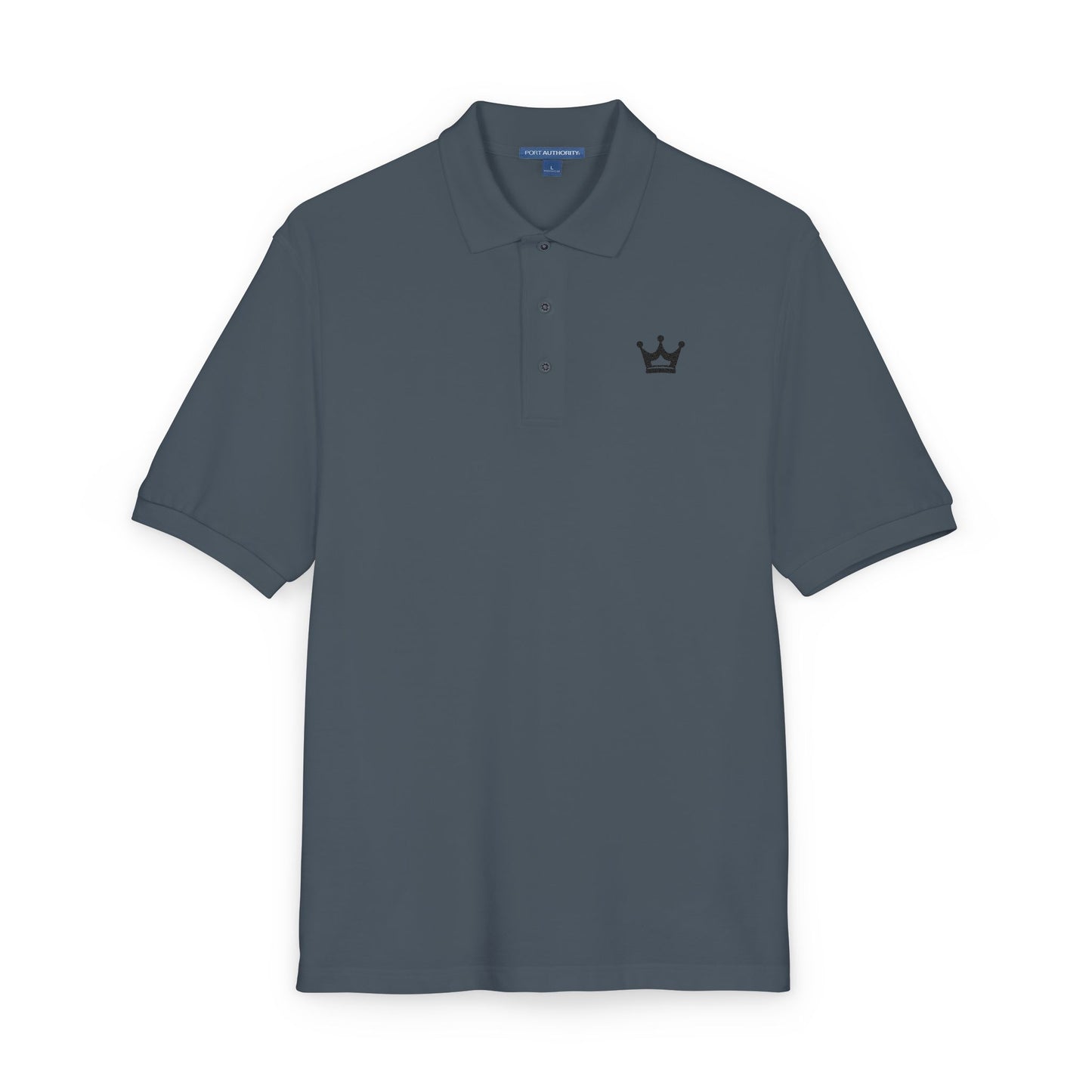 Embroidered Crown Polo Shirt — Classic Men's/Women's Short-Sleeve Golf Polo