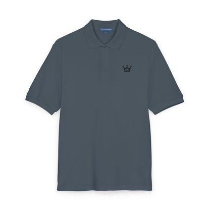 Embroidered Crown Polo Shirt — Classic Men's/Women's Short-Sleeve Golf Polo