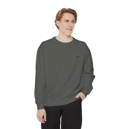 Crown Minimalist Crewneck Sweatshirt — Small Chest Crown Graphic