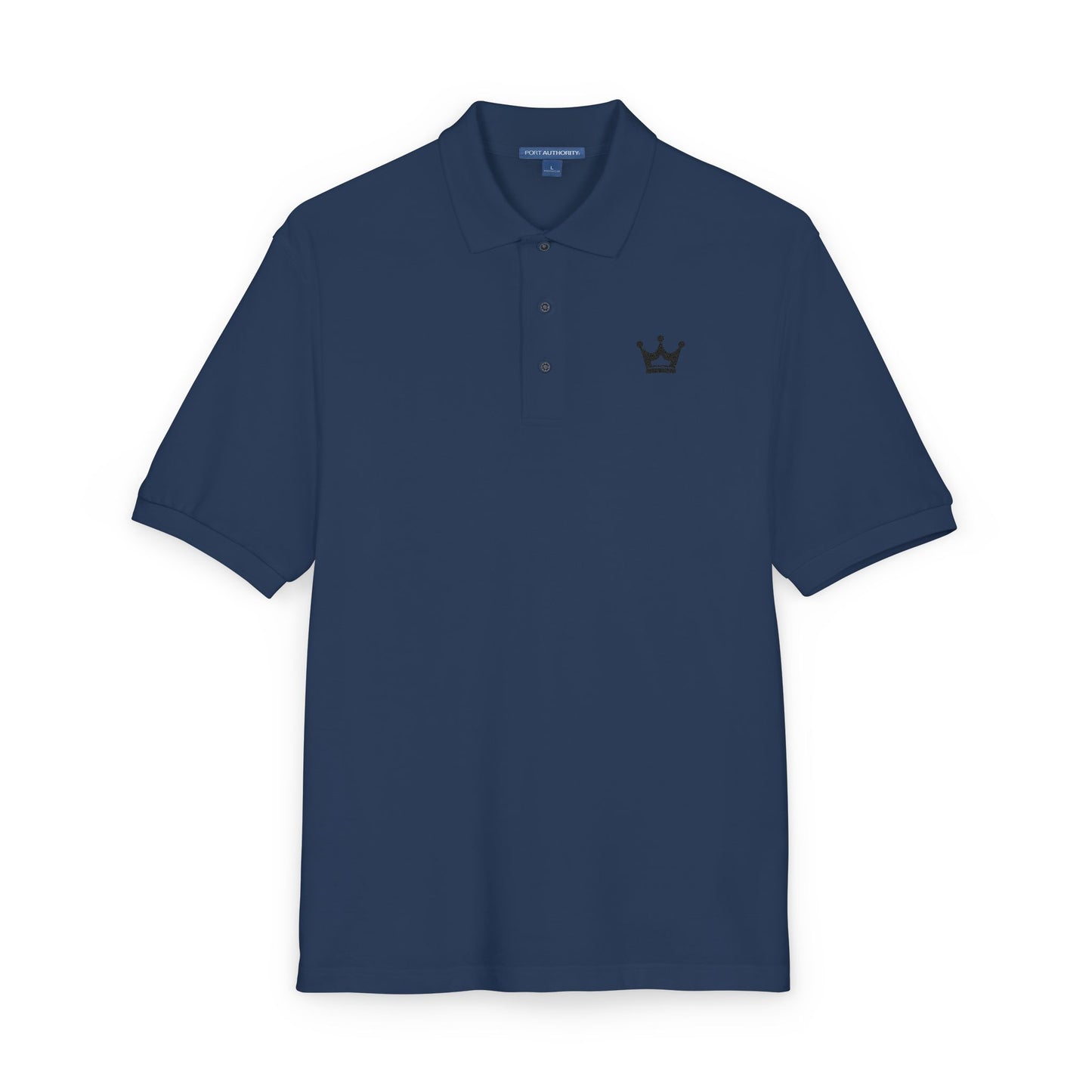 Embroidered Crown Polo Shirt — Classic Men's/Women's Short-Sleeve Golf Polo