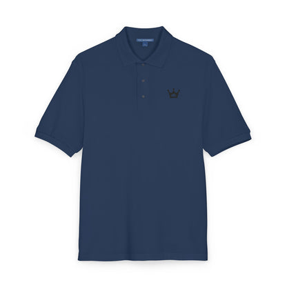 Embroidered Crown Polo Shirt — Classic Men's/Women's Short-Sleeve Golf Polo