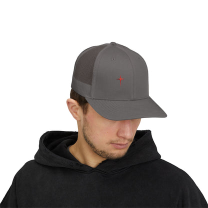 Embroidered Cardinal Star Trucker Cap