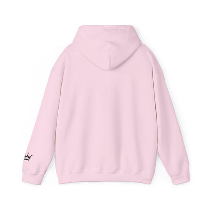 Faith Script Hoodie — Inspirational Christian Pullover with Cross Accent