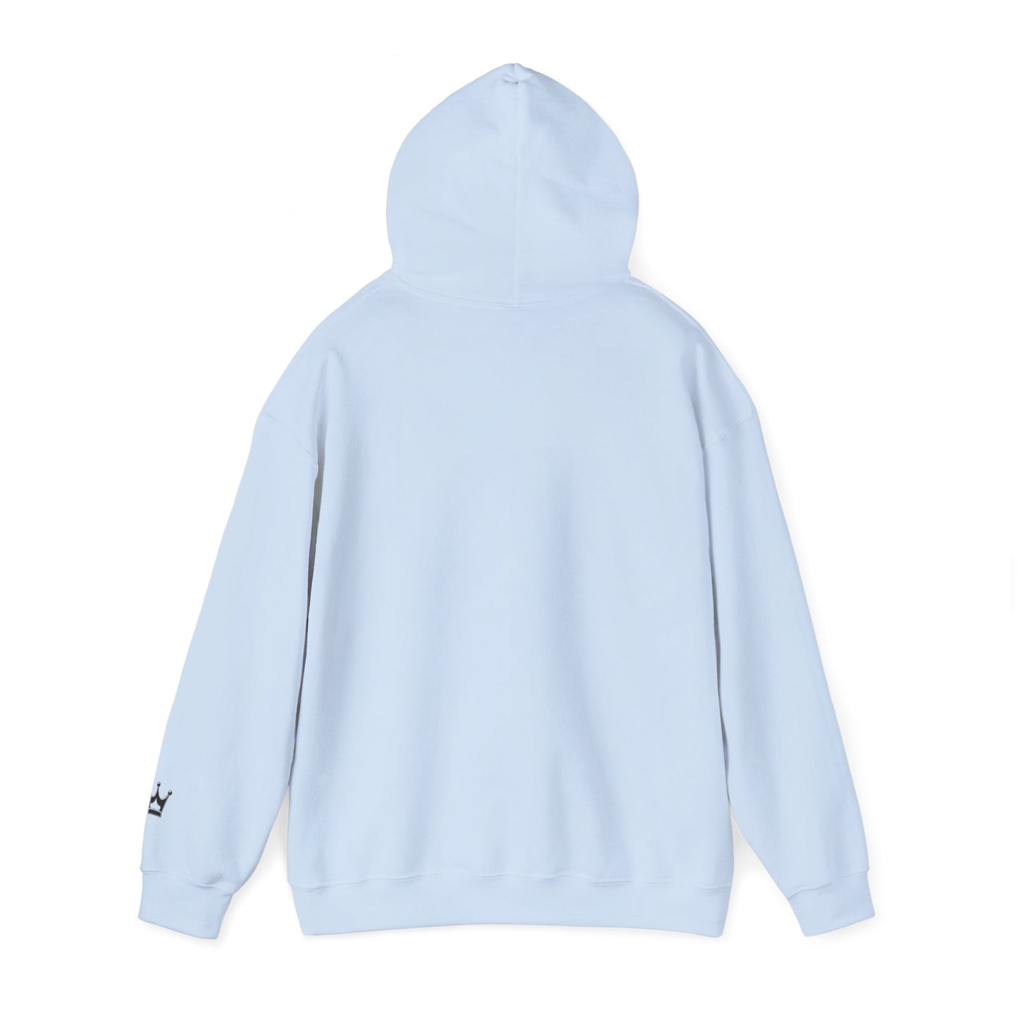 Faith Script Hoodie — Inspirational Christian Pullover with Cross Accent