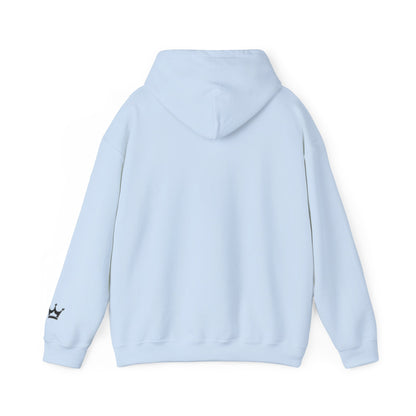 Faith Script Hoodie — Inspirational Christian Pullover with Cross Accent