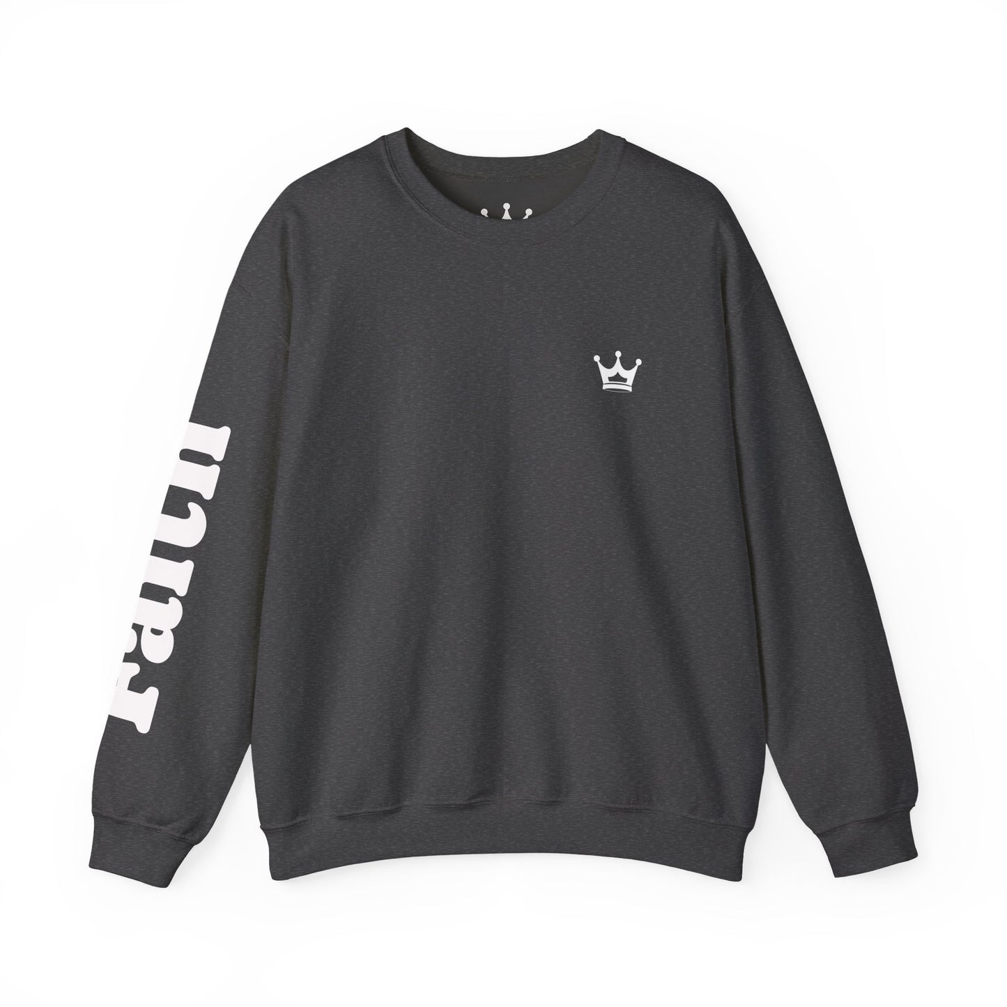 Christian Crewneck Sweatshirt — "You Need Jesus." Back Print with Faith Sleeve