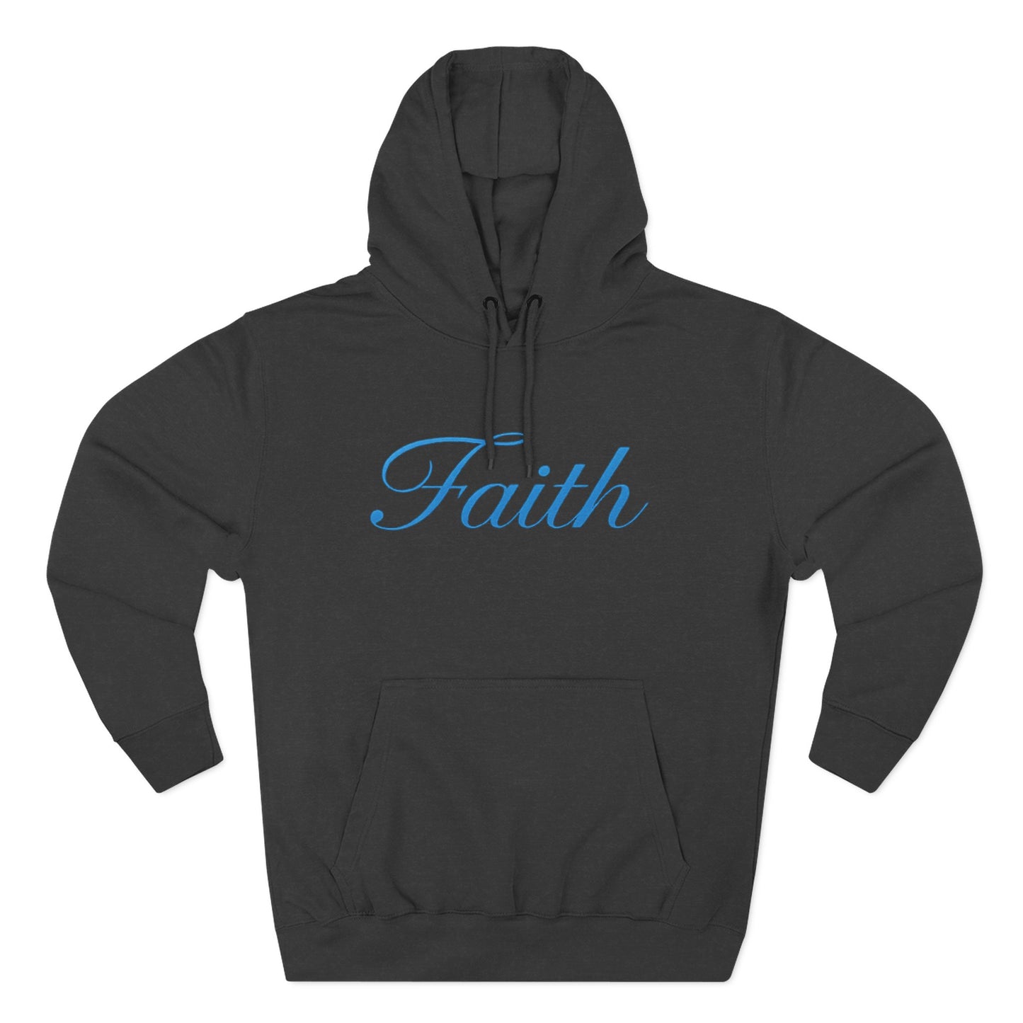 Faith Script Hoodie — Minimal Inspirational Pullover