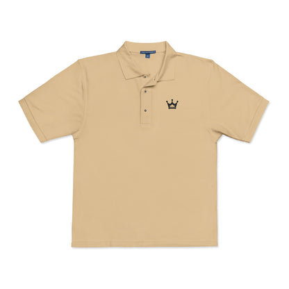 Embroidered Crown Polo Shirt — Classic Men's/Women's Short-Sleeve Golf Polo