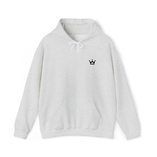 Crown Mini Embroidered Hoodie — Minimal Crown Chest Sweatshirt