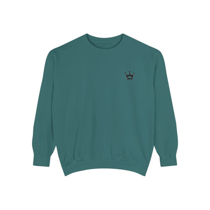 Crown Minimalist Crewneck Sweatshirt — Small Chest Crown Graphic