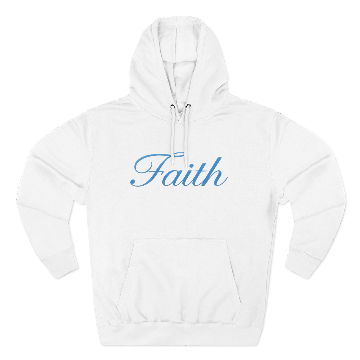 Faith Script Hoodie — Minimal Inspirational Pullover