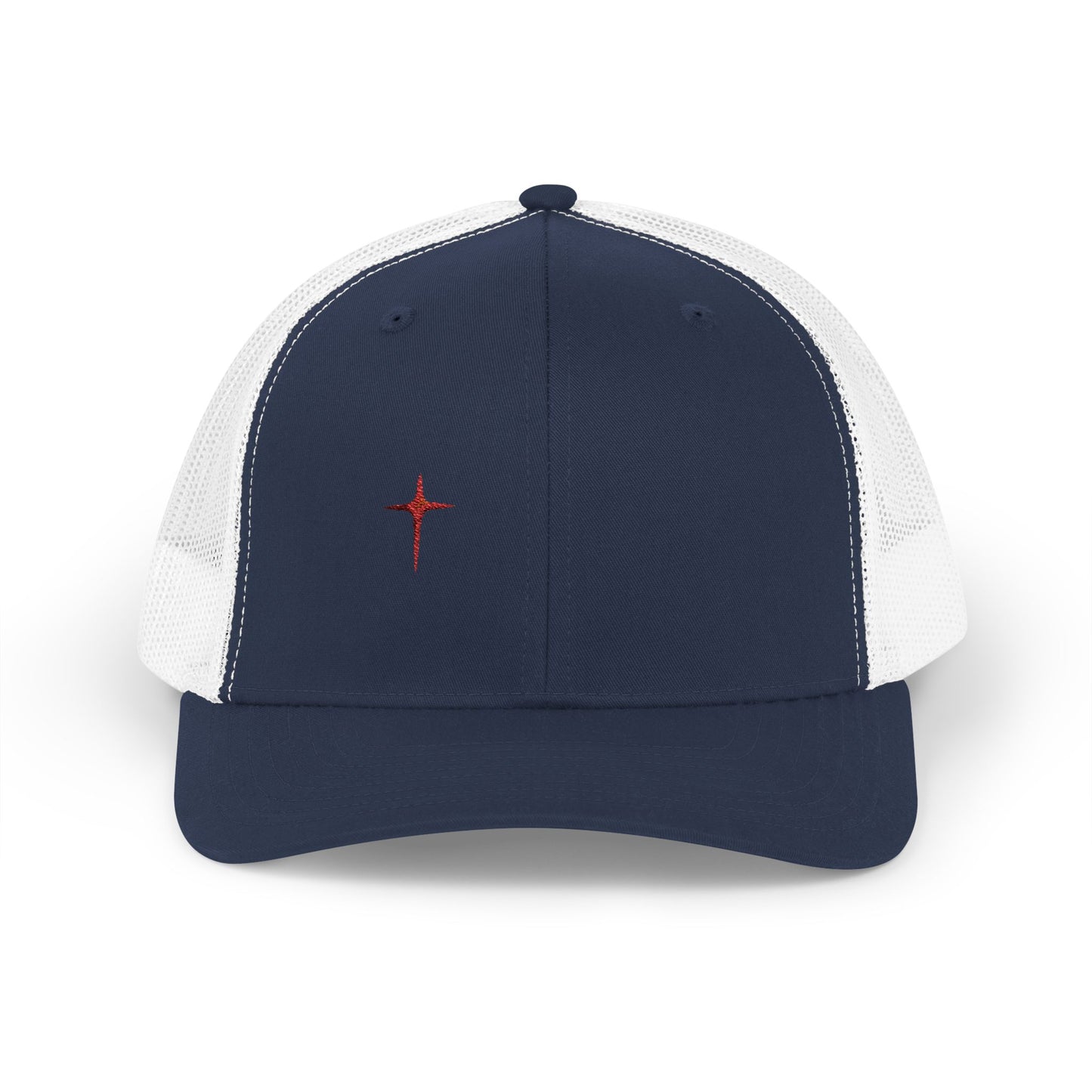 Embroidered Cardinal Star Trucker Cap