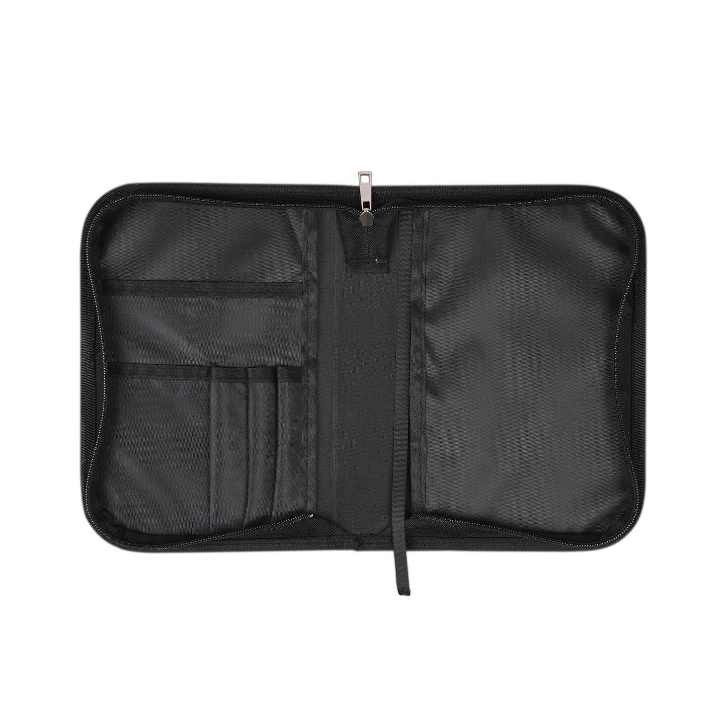 Bible Cover — "Hand Crafted by God" Zippered Bible Case with Red Crown Design