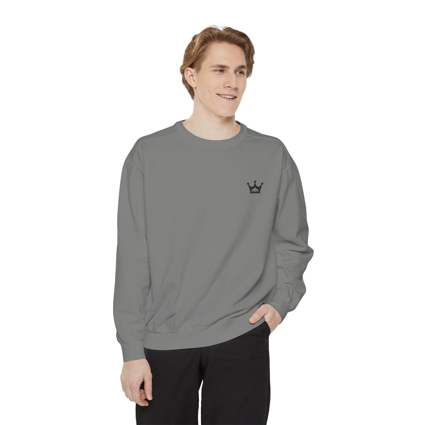 Crown Minimalist Sweatshirt — Small Chest Crown Logo