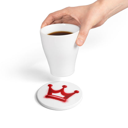 Ceramic Coaster - 'Faith' Jet Plane Design (Always Have Faith)