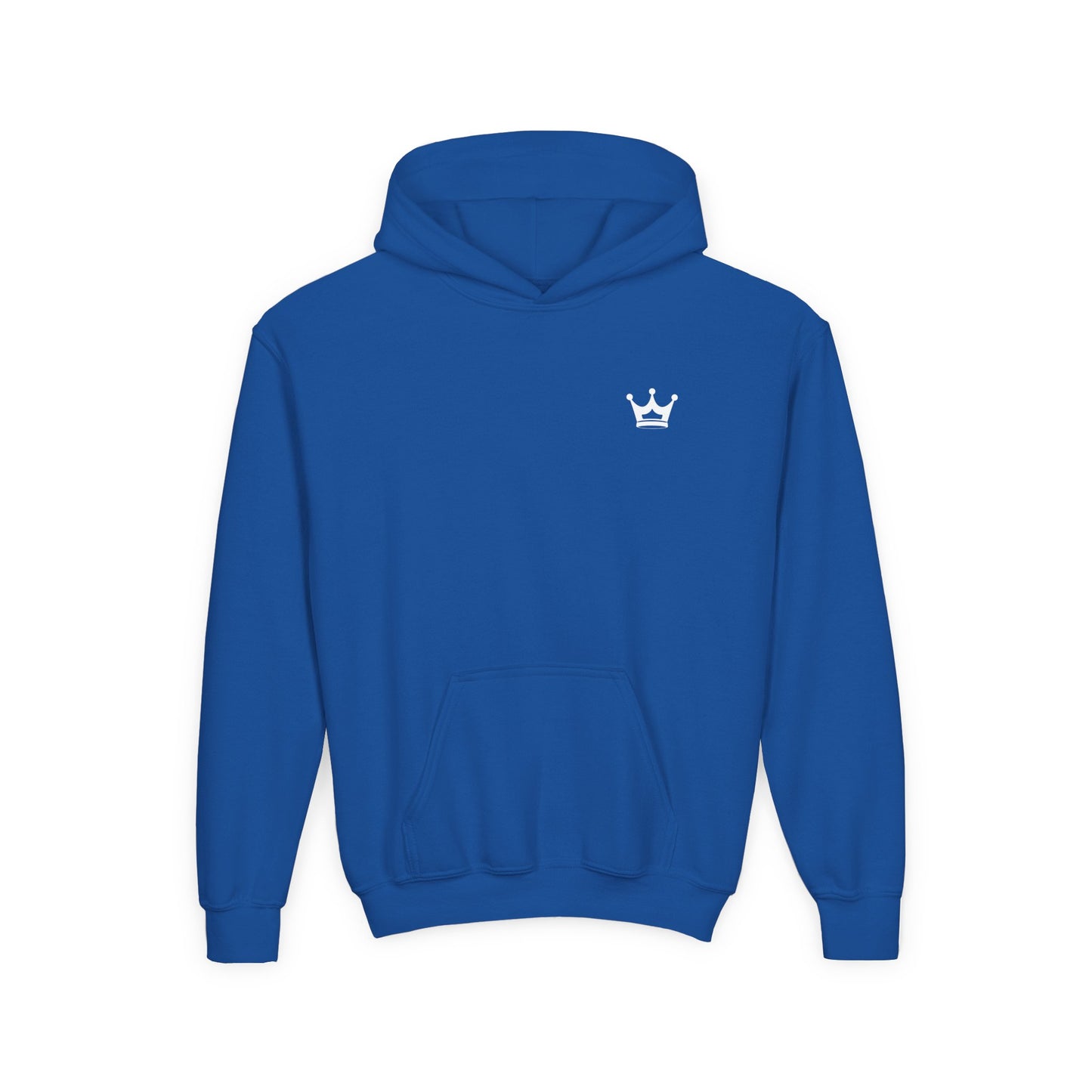 Youth Hoodie — “You Need Jesus.” Bold Back Print with Crown Accent