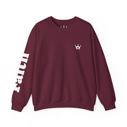 Christian Crewneck Sweatshirt — "You Need Jesus." Back Print with Faith Sleeve