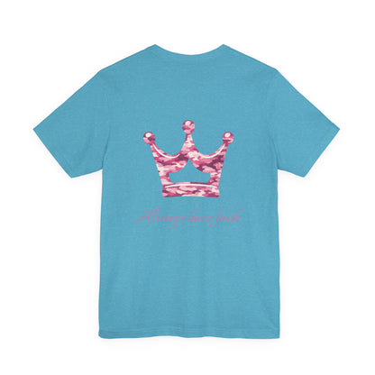Faith Vintage Bible Scene Tee — "Be strong like men" Christian Scripture T‑Shirt.