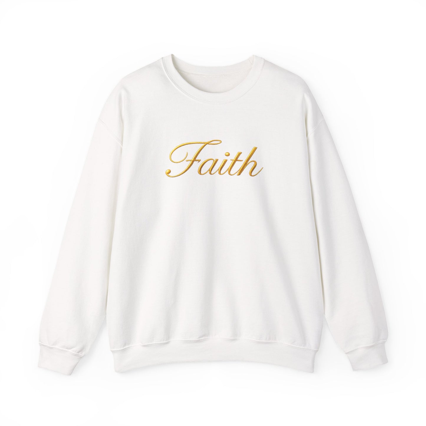 Faith Crewneck Sweatshirt – Elegant Script Christian Pullover