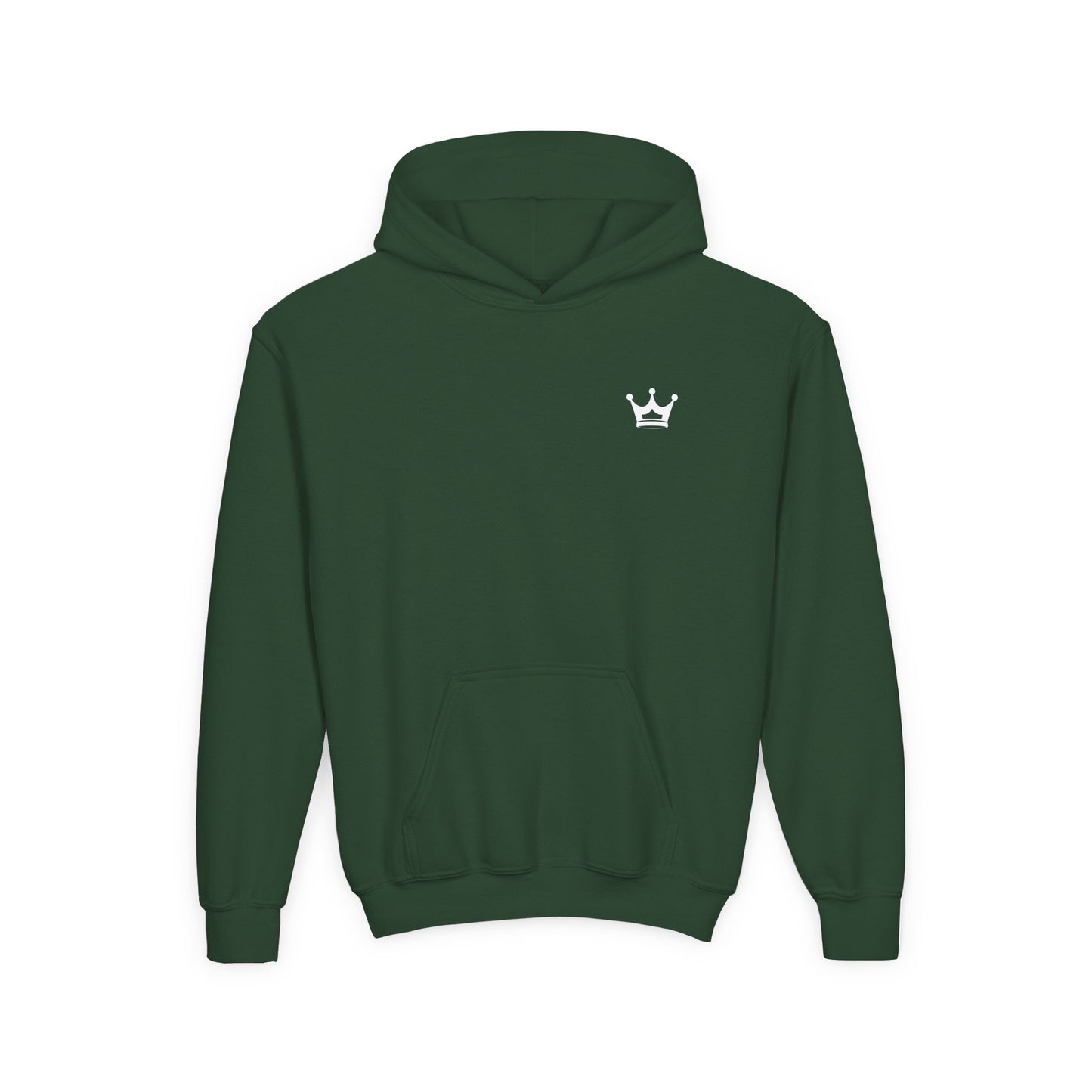 Youth Hoodie — “You Need Jesus.” Bold Back Print with Crown Accent