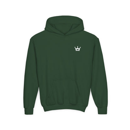 Youth Hoodie — “You Need Jesus.” Bold Back Print with Crown Accent