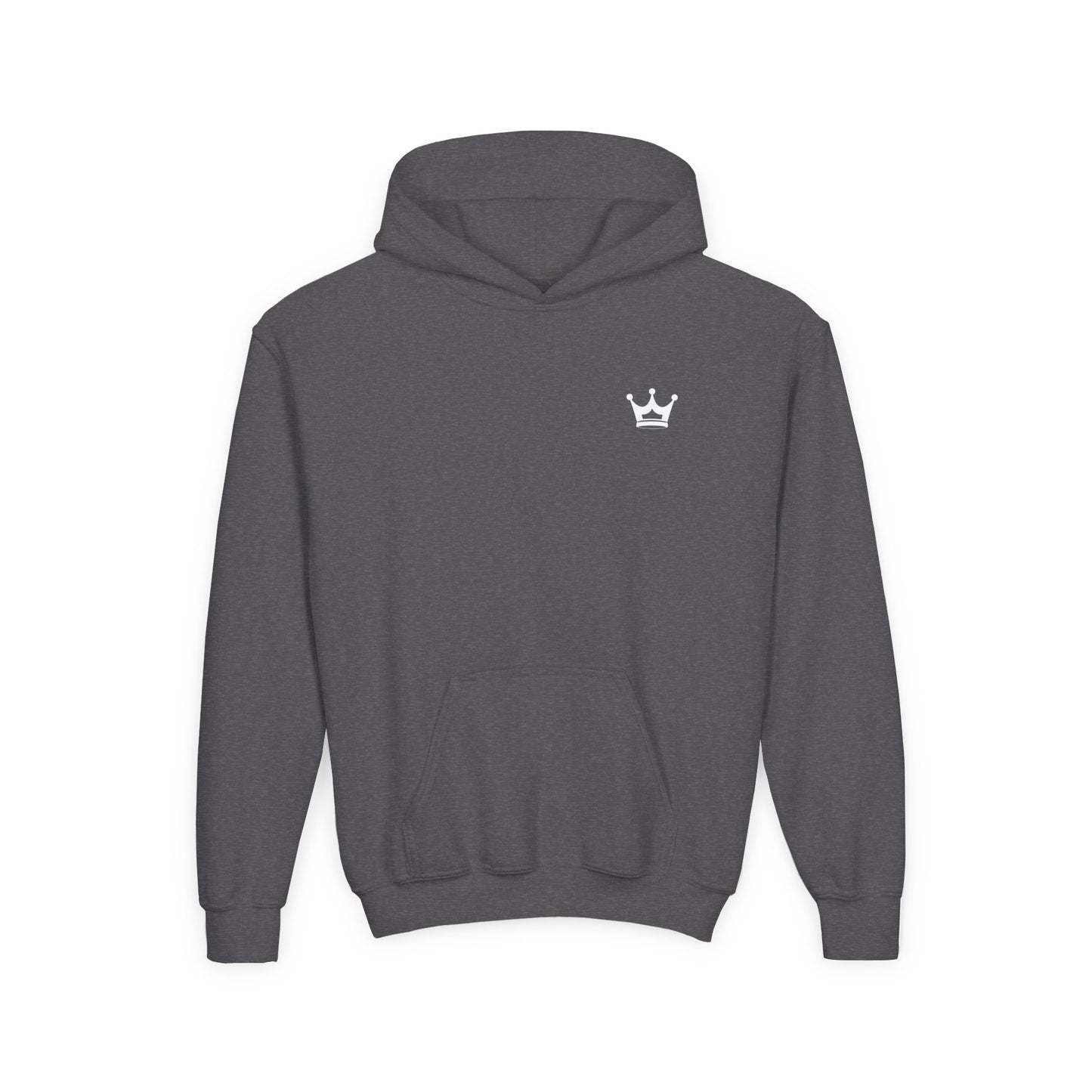Youth Hoodie — “You Need Jesus.” Bold Back Print with Crown Accent