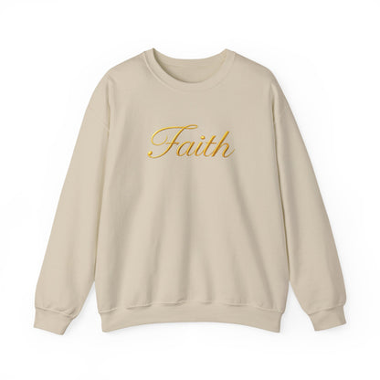 Faith Crewneck Sweatshirt – Elegant Script Christian Pullover