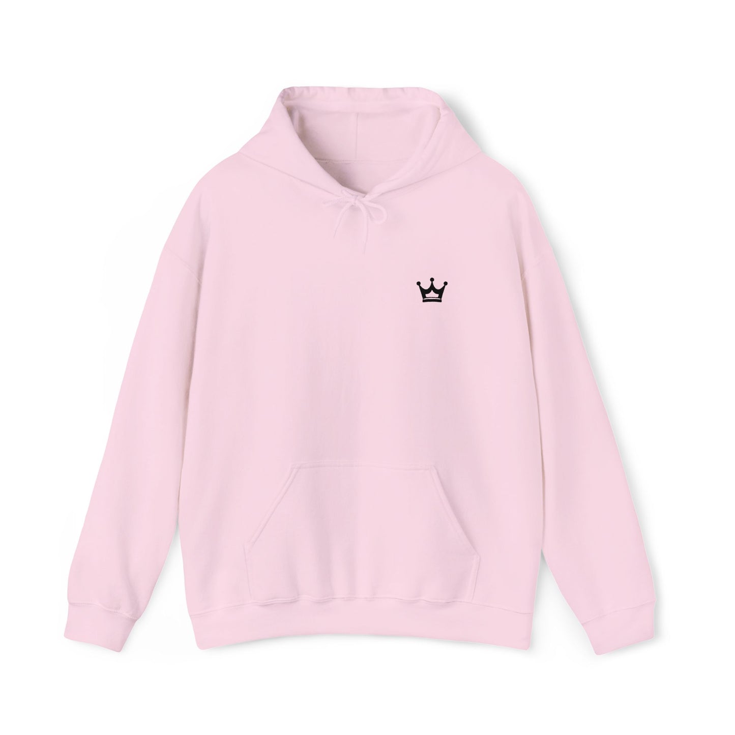 Crown Mini Embroidered Hoodie — Minimal Crown Chest Sweatshirt