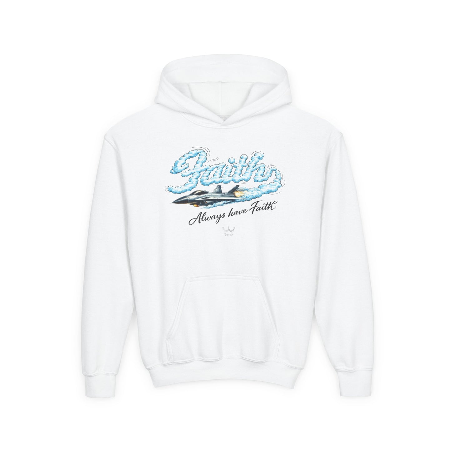 Faith Youth Hoodie — "Always have Faith" Inspirational Kids Pullover
