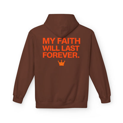 Faith Will Last Forever Hoodie — Inspirational Crown Graphic Hoodie